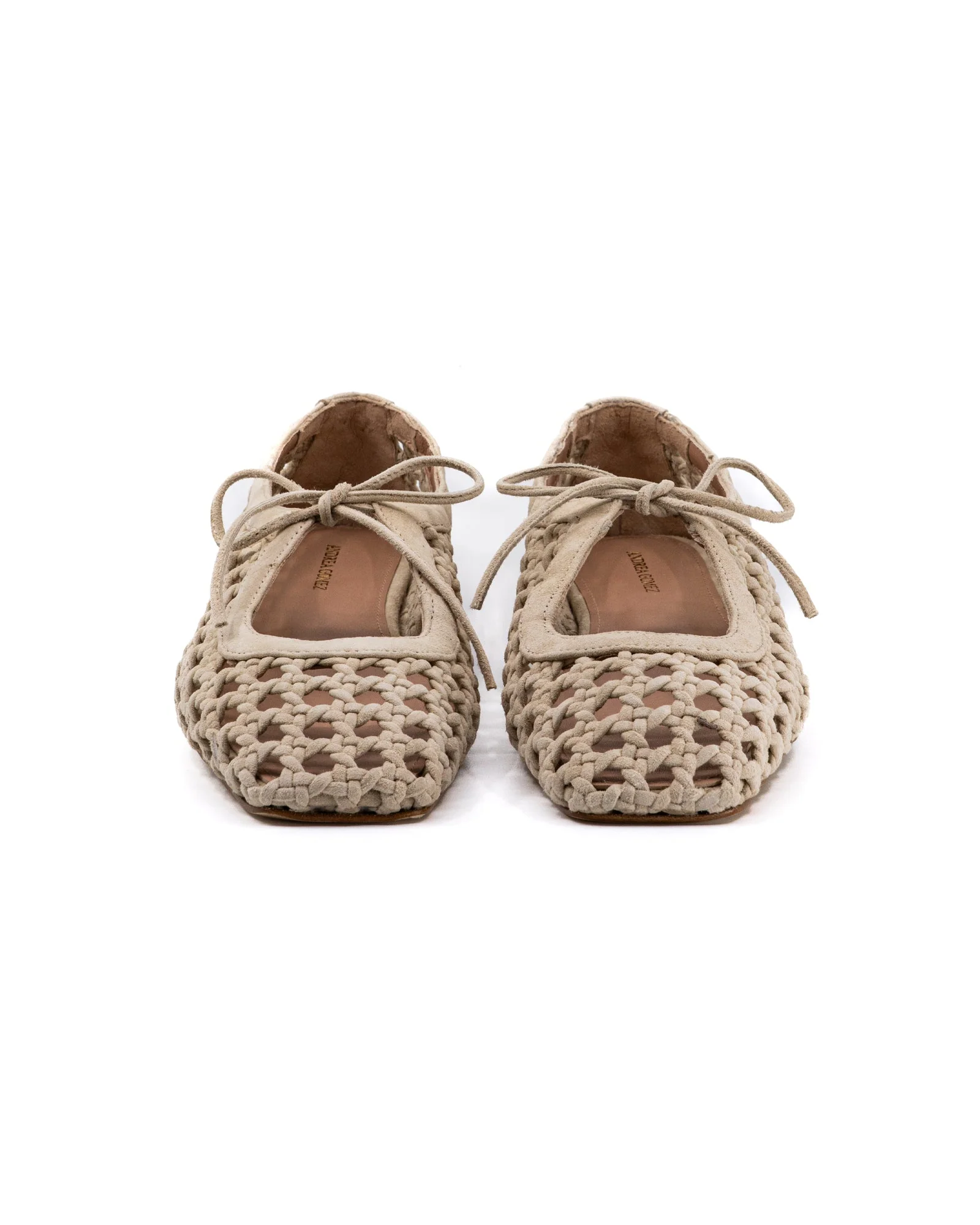 Amelia Beige Woven Suede - Image 3