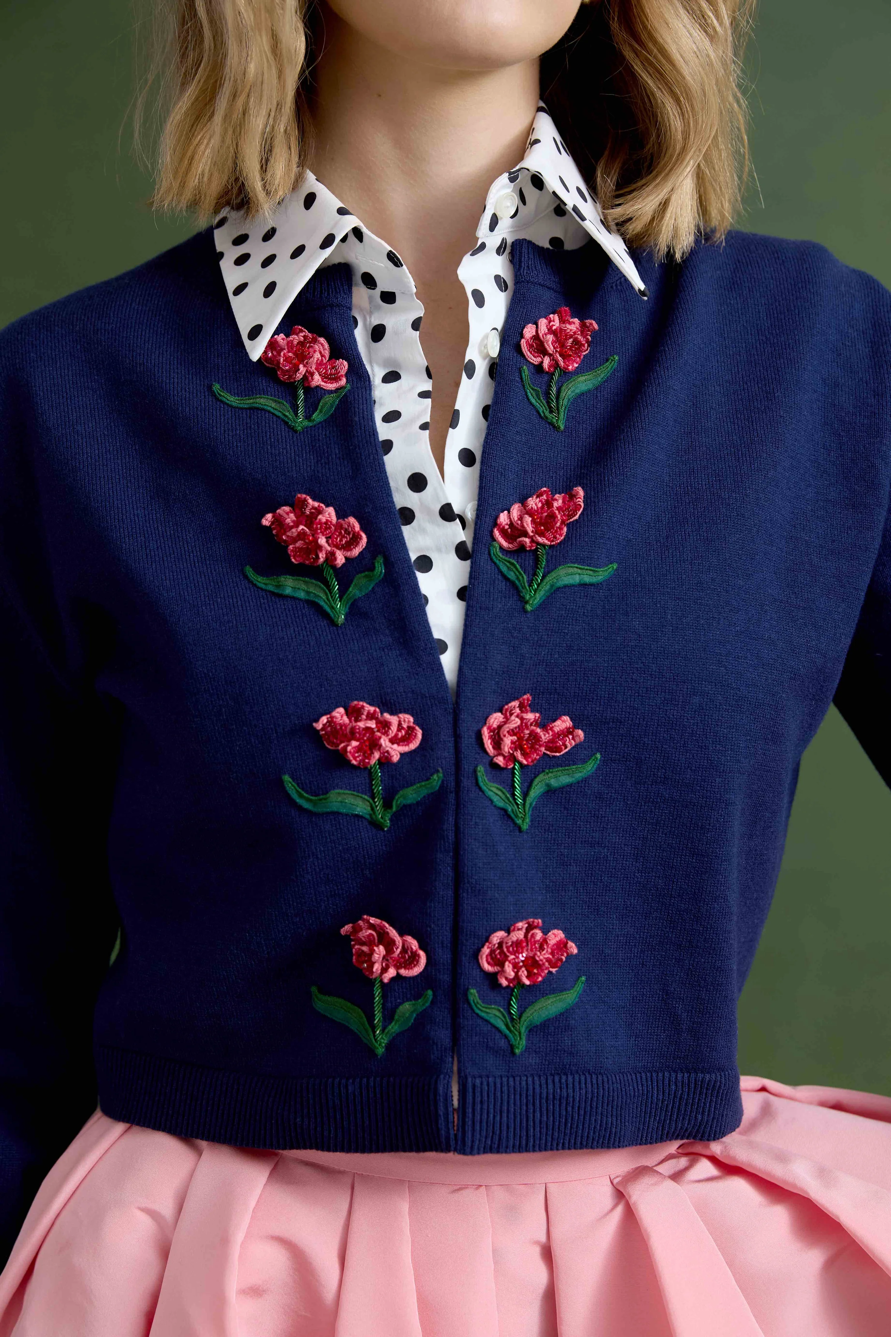 Bailey Knit Jacket With Chelsea Rose Embellishment - Image 5