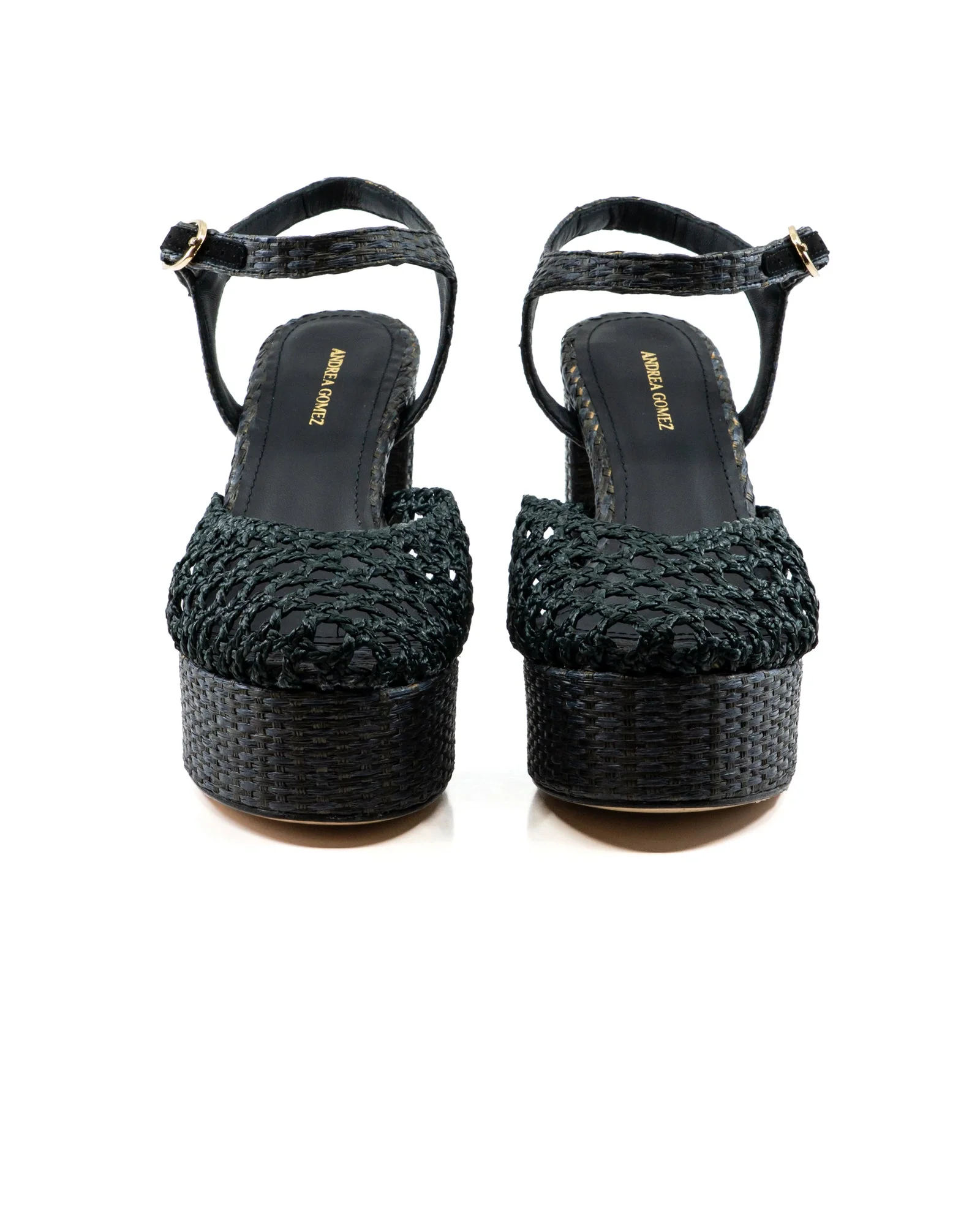 Beatriz Black Raffia Platform - Image 3