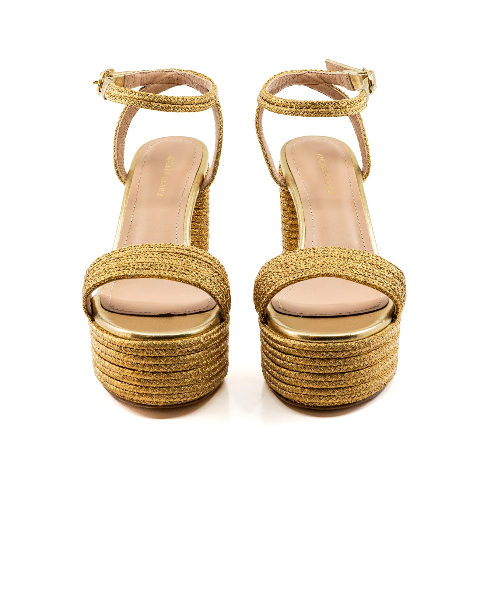 Becka Gold Raffia Platform - Image 5