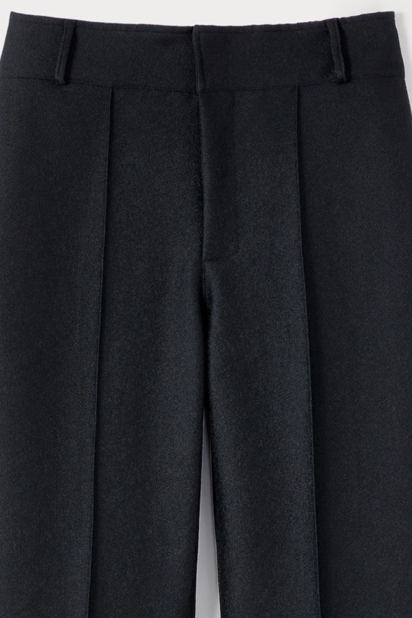 BLACK Crepe Flared Pants - Image 8
