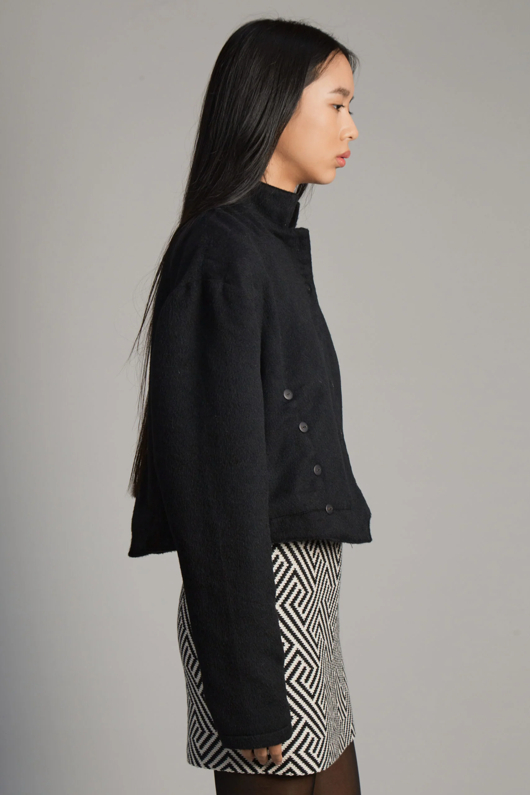 Capitana Alpaca Black Jacket - Image 3