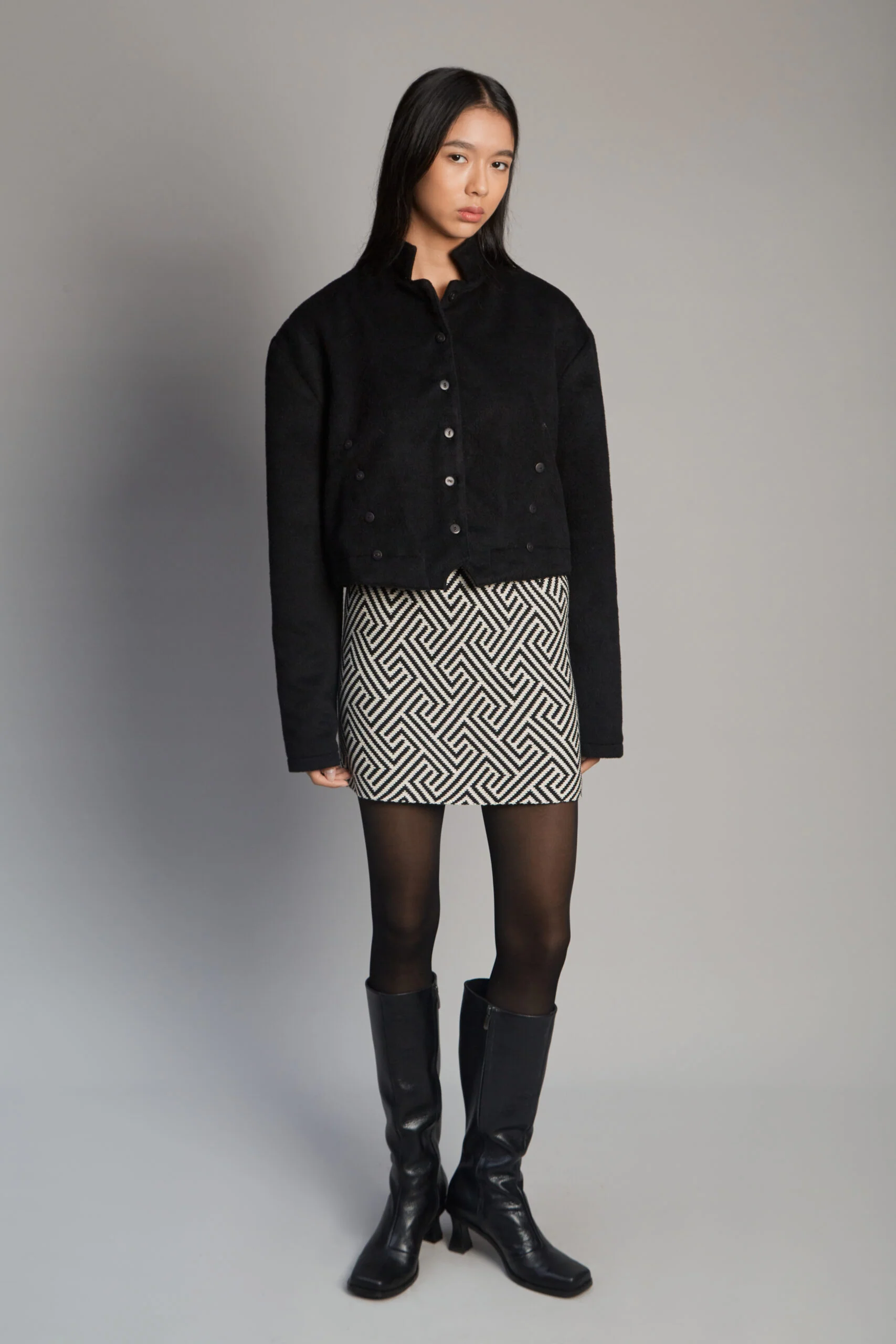 Capitana Alpaca Black Jacket - Image 9