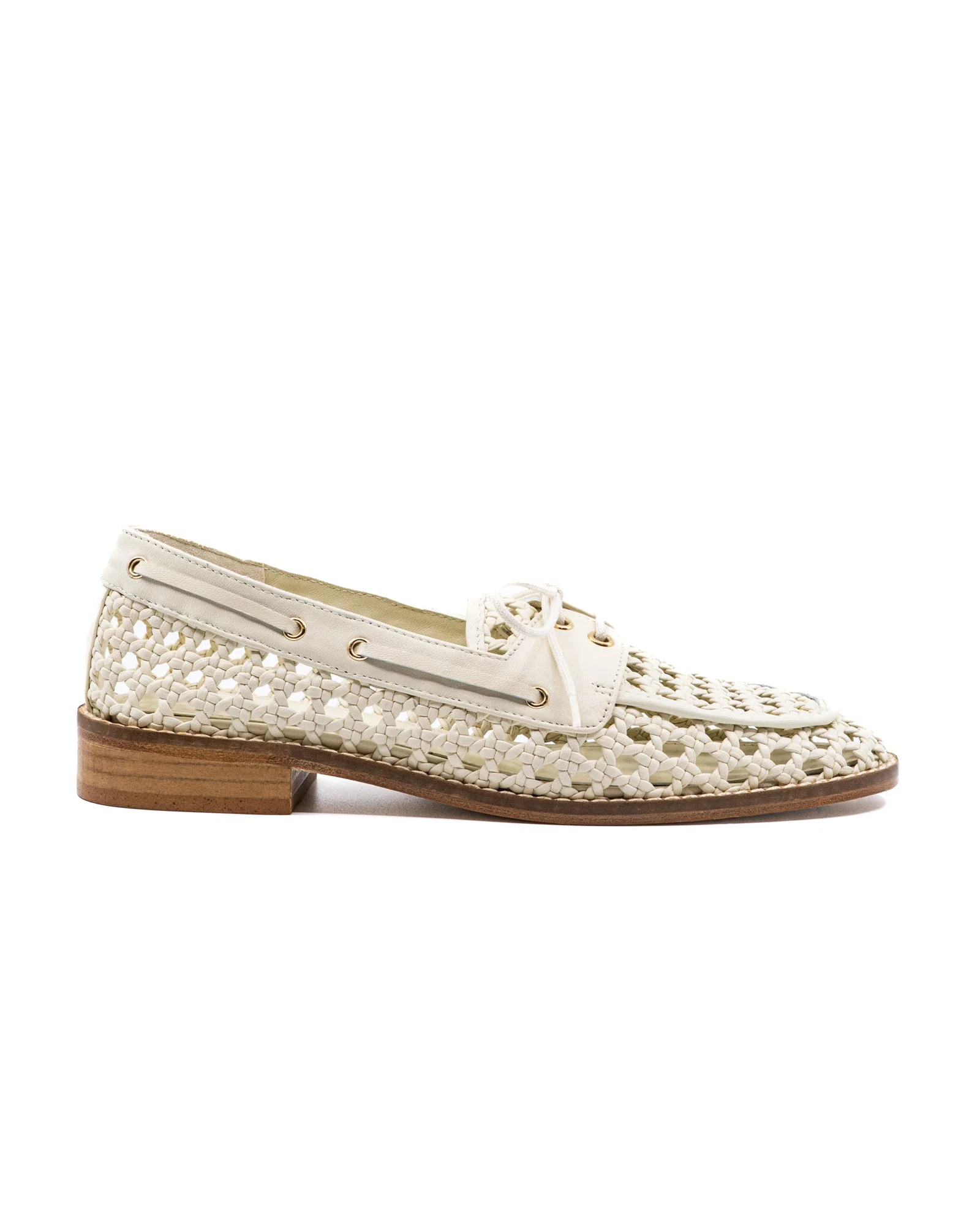 Carla White Leather Loafer