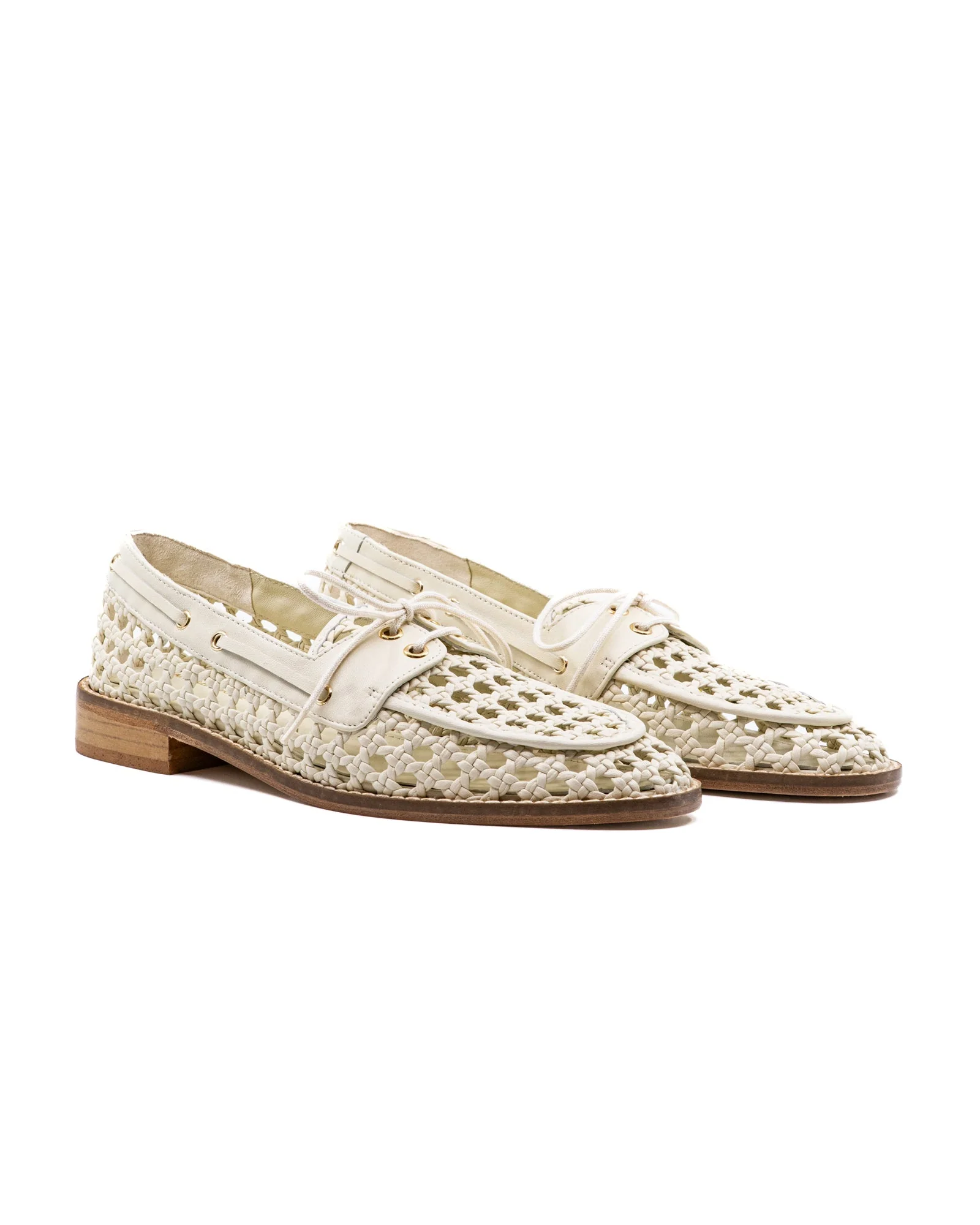 Carla White Leather Loafer - Image 4