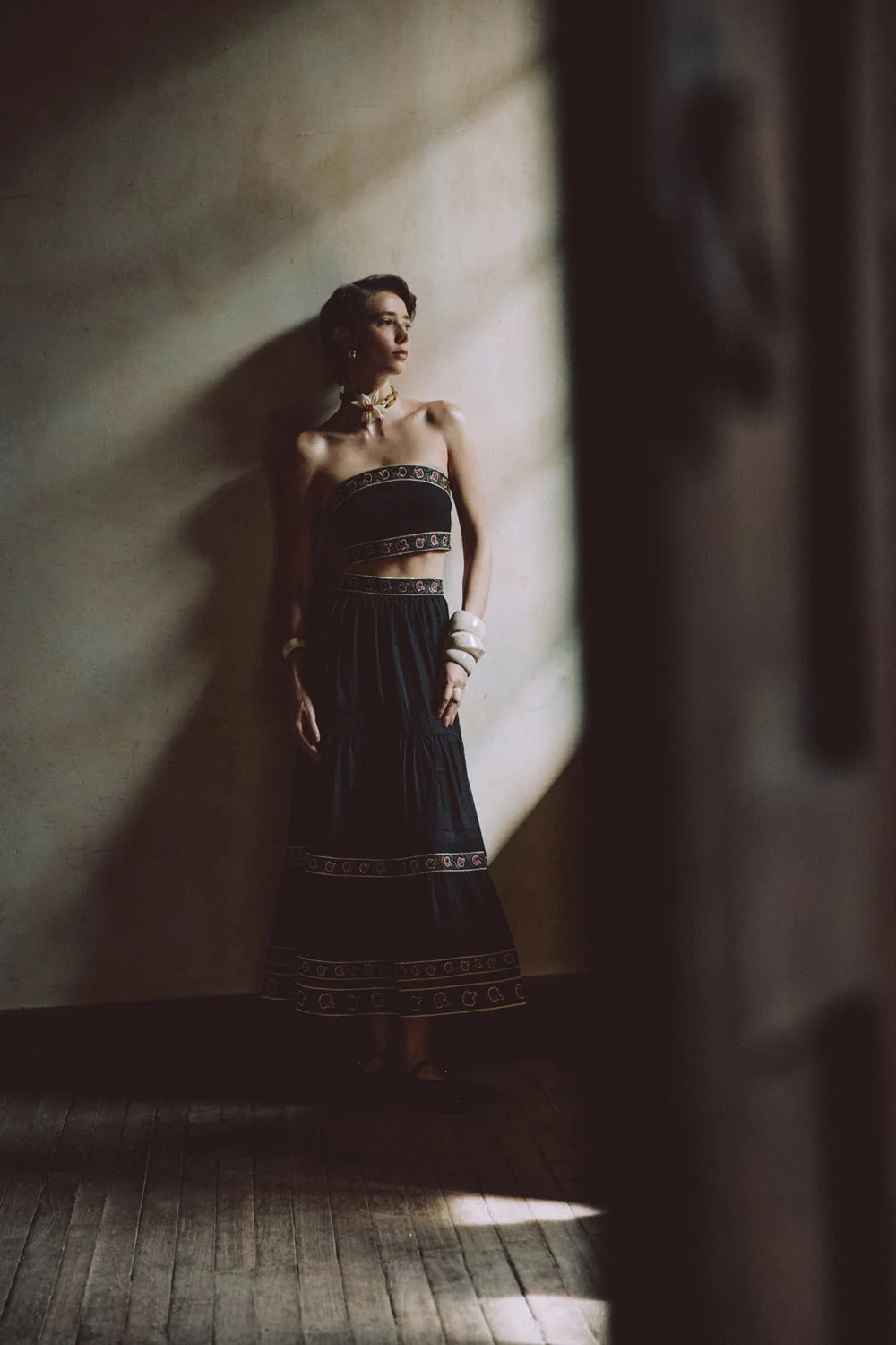 Carnation Crop Top - Black & Brick - Image 14