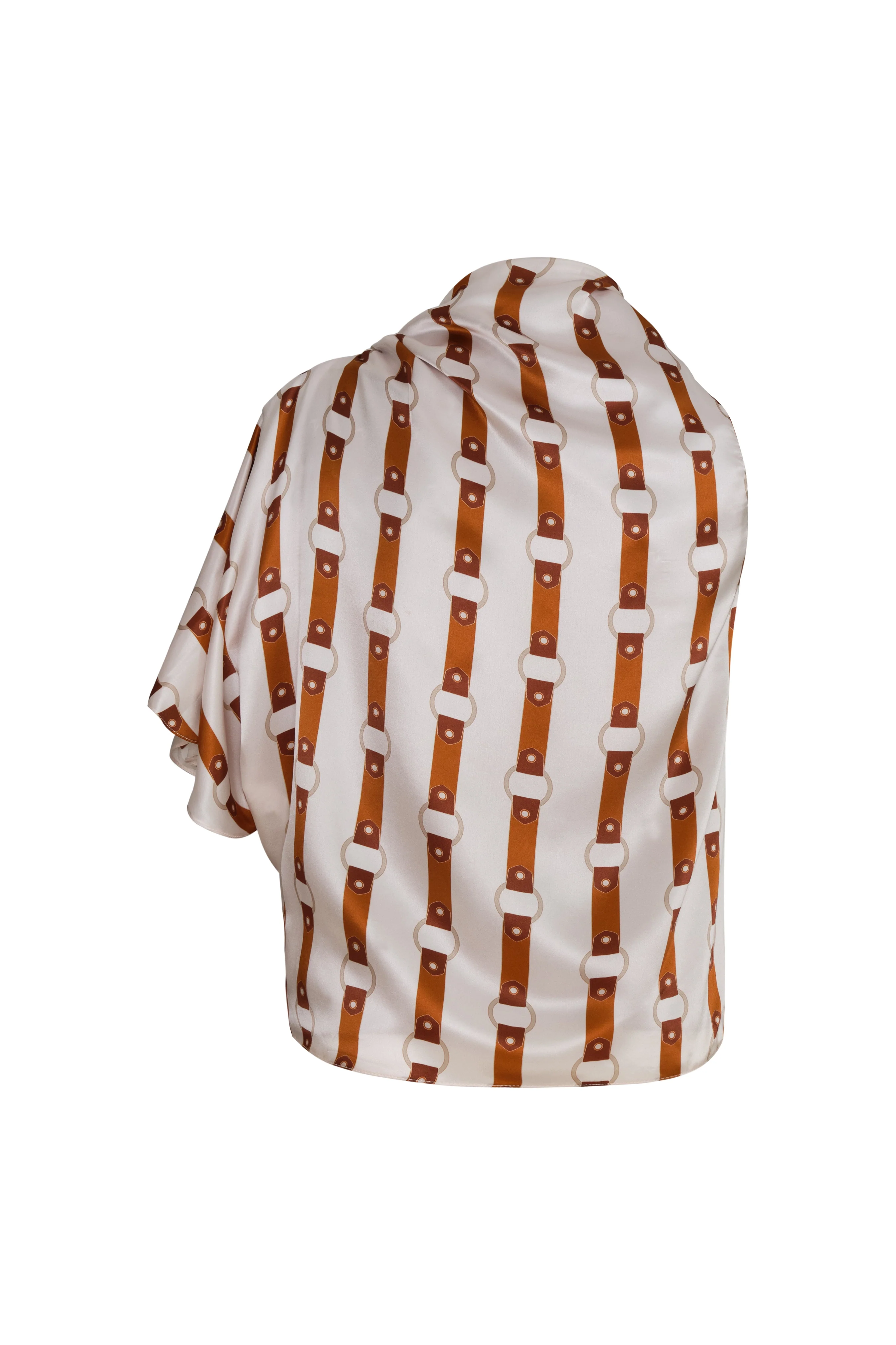 Chiminango Satin Silk Blouse / Horse Reins - Image 4