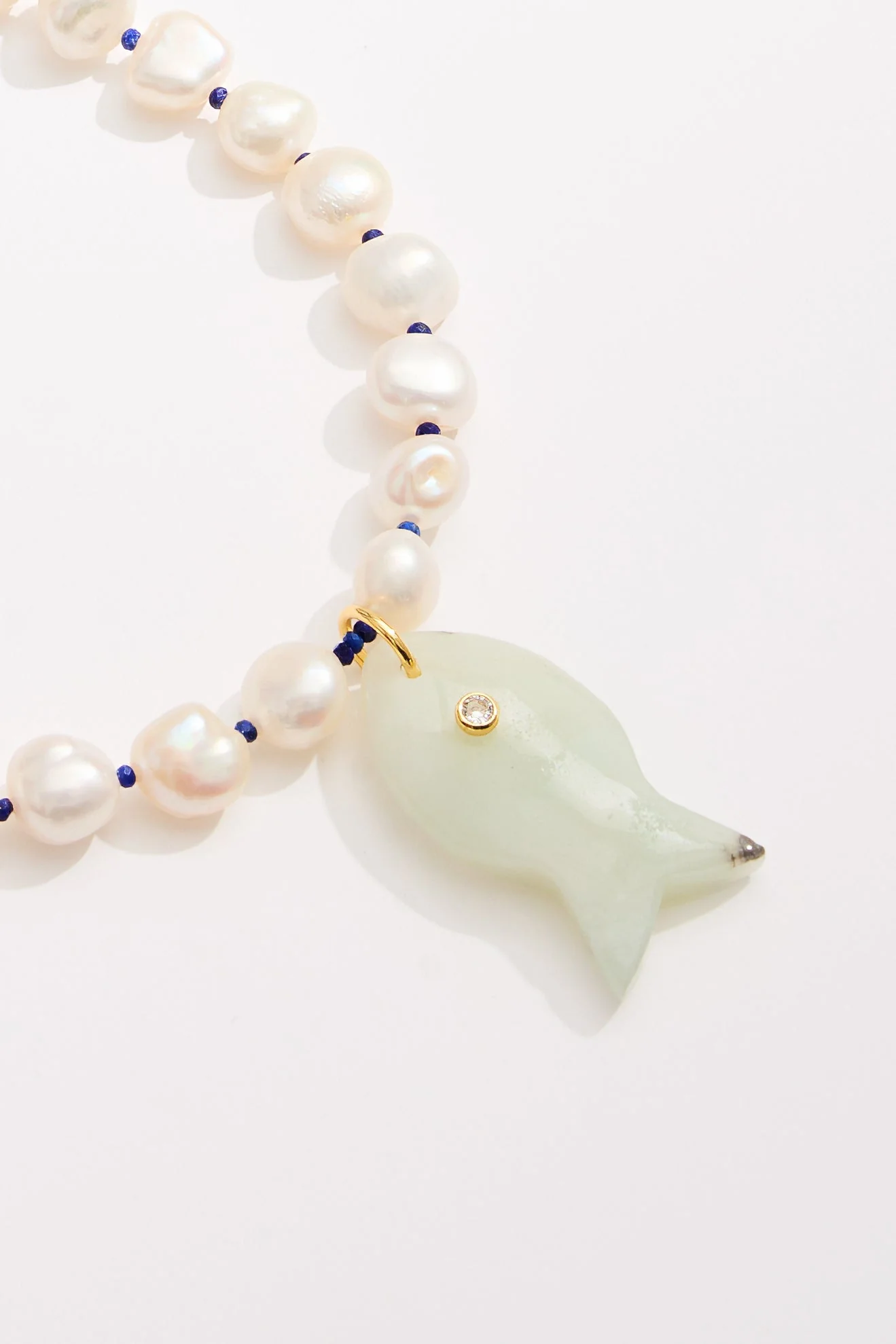 Cisco Gemstone Fish Necklace - Image 4