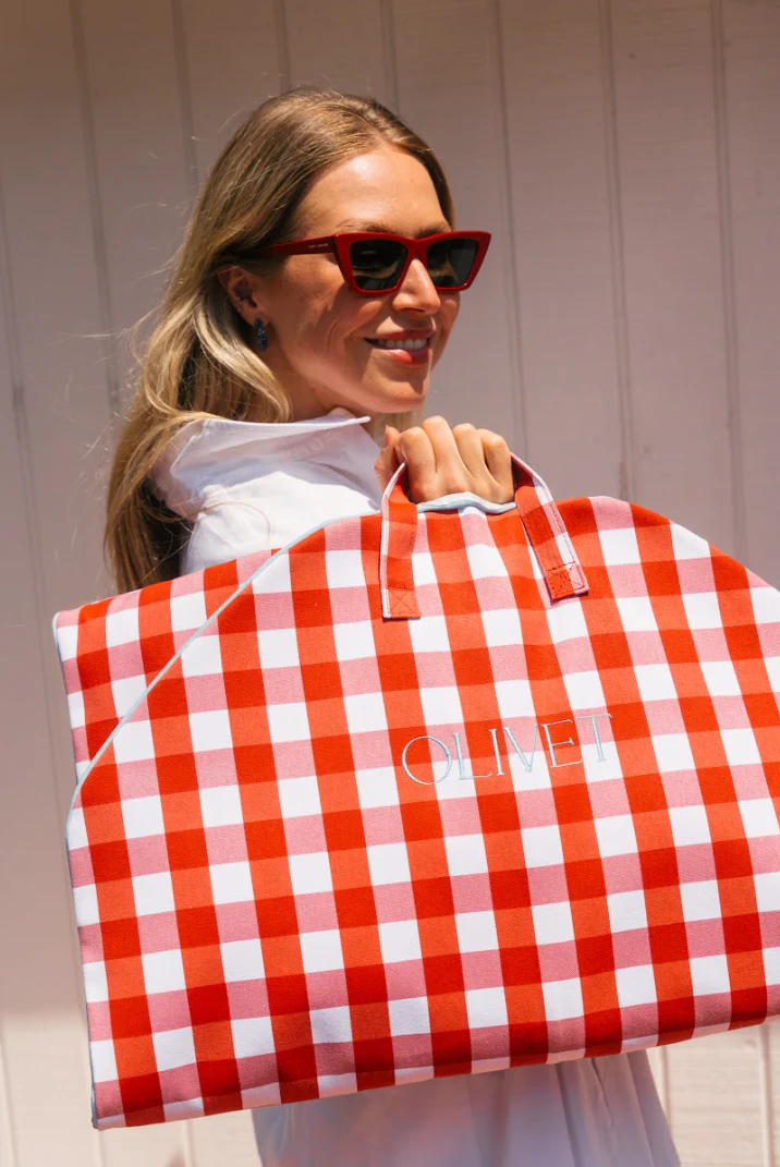 Classic Bag in Gingham | Red Check - Image 15