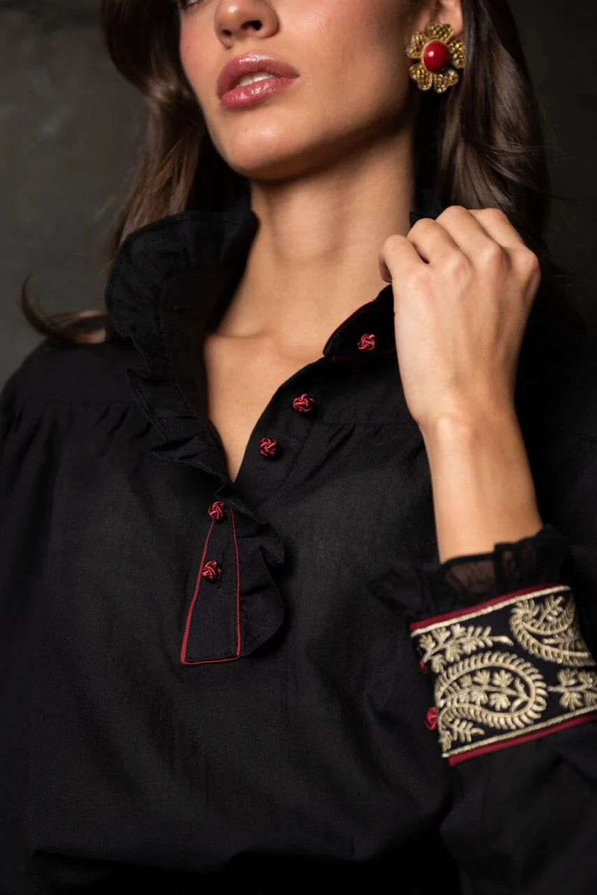Cypress Blouse - Black - Image 8