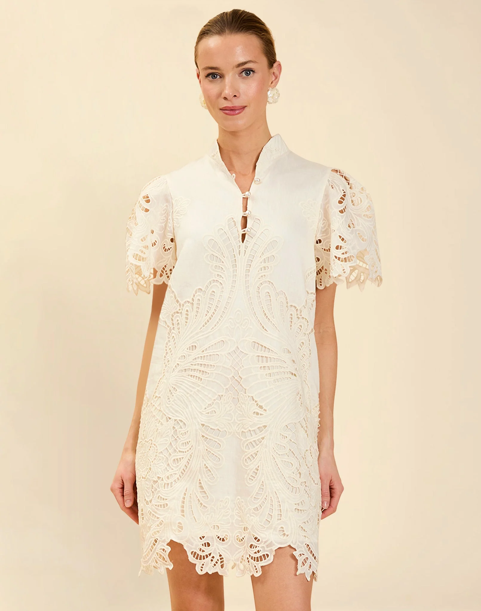 Elliana Lace Mini Dress - Image 15