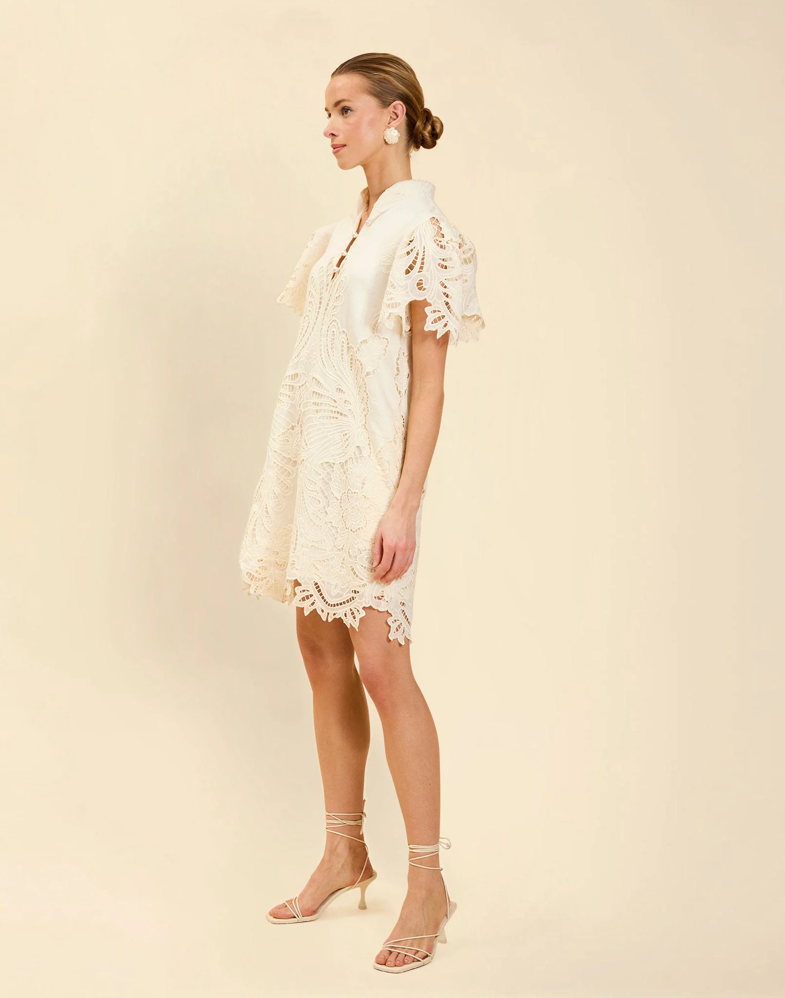 Elliana Lace Mini Dress - Image 5