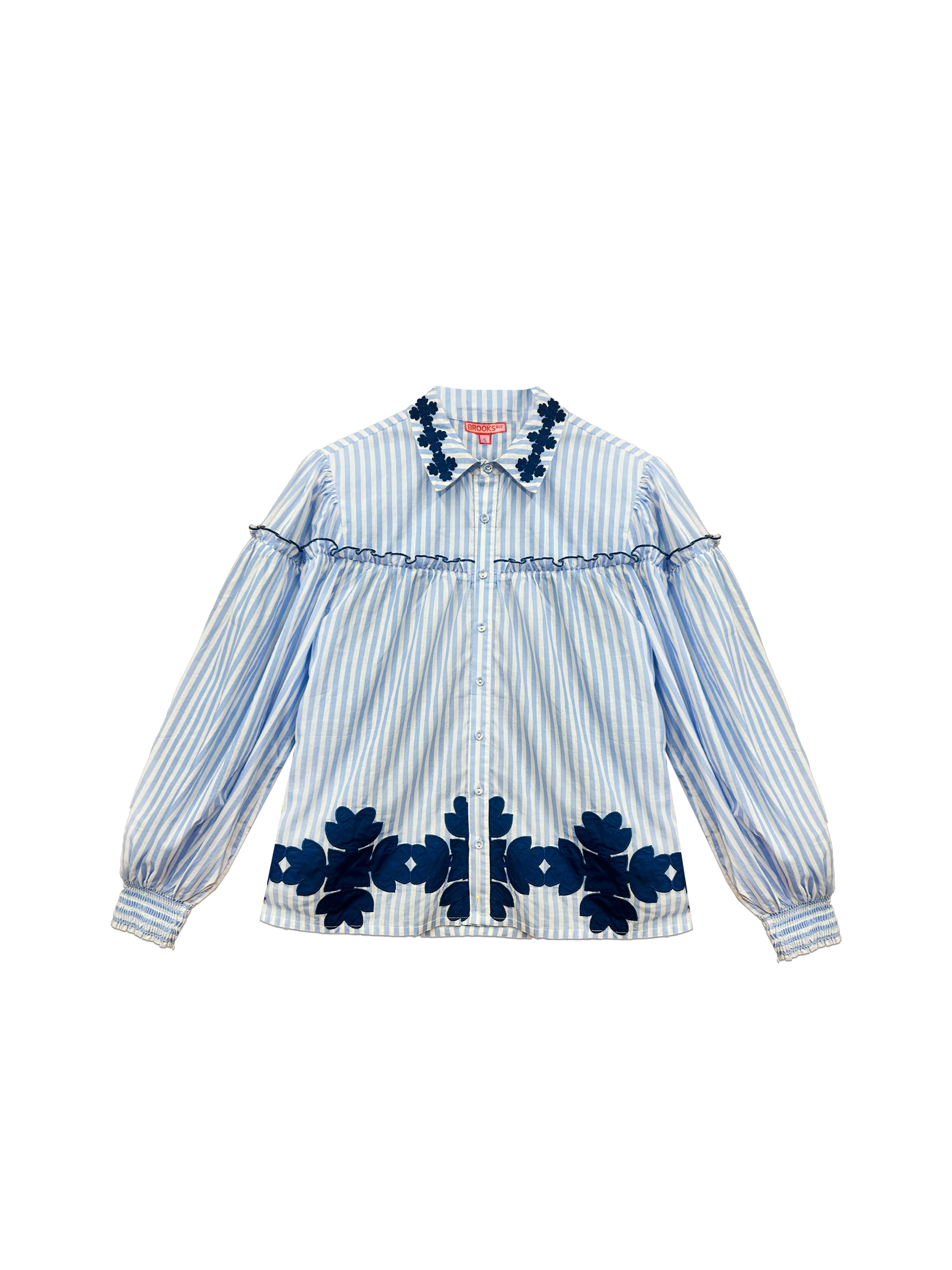 Frankie Blouse - Blue Stripe - Image 11
