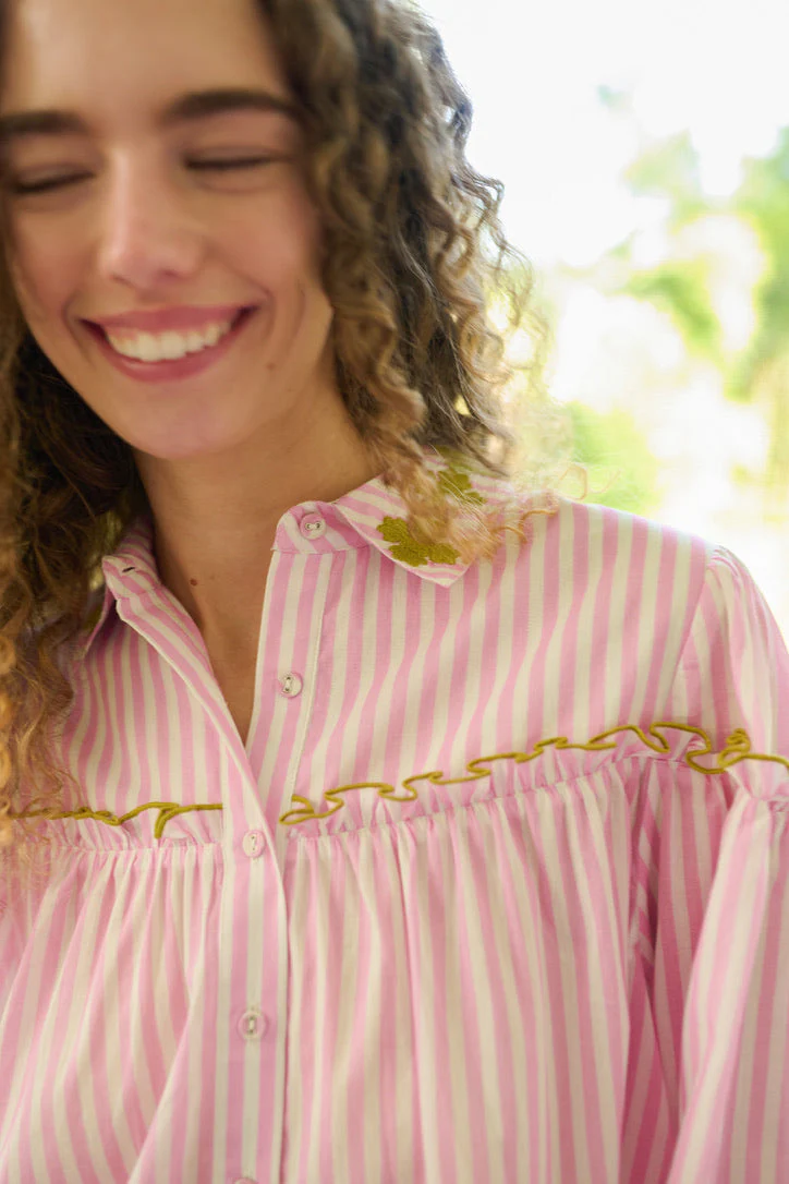 Frankie Blouse - Pink Stripe - Image 8