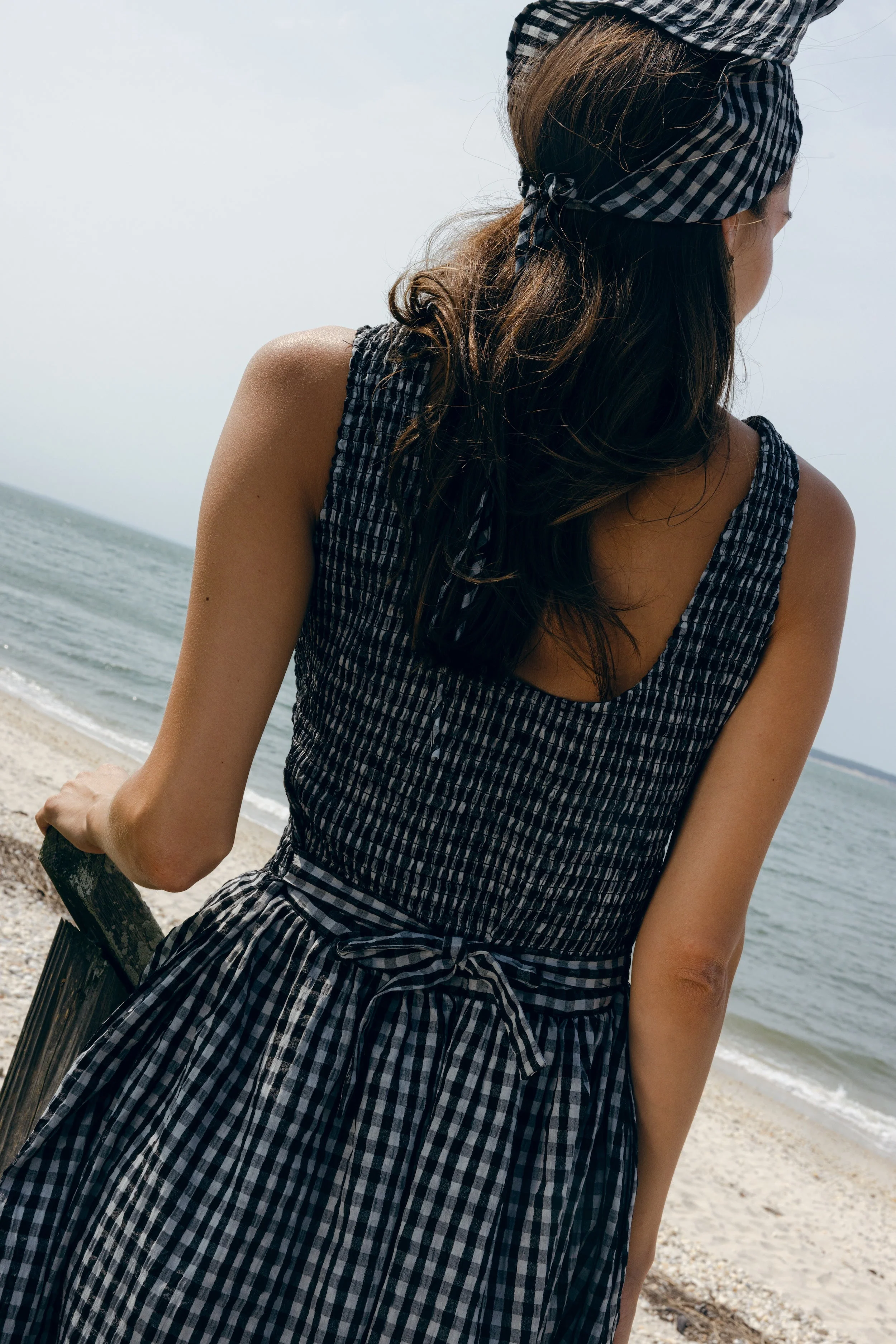 Hailey Dress Black and White Check - Image 6