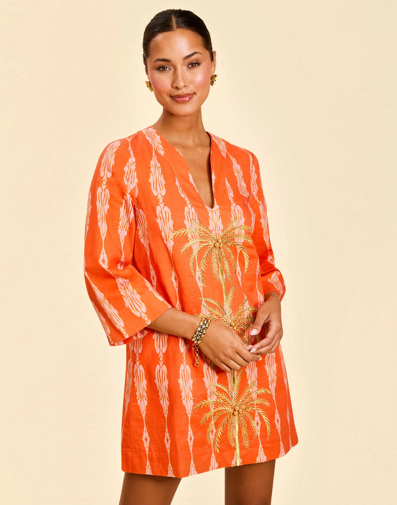 Ines Caftan Mini Dress - Image 4