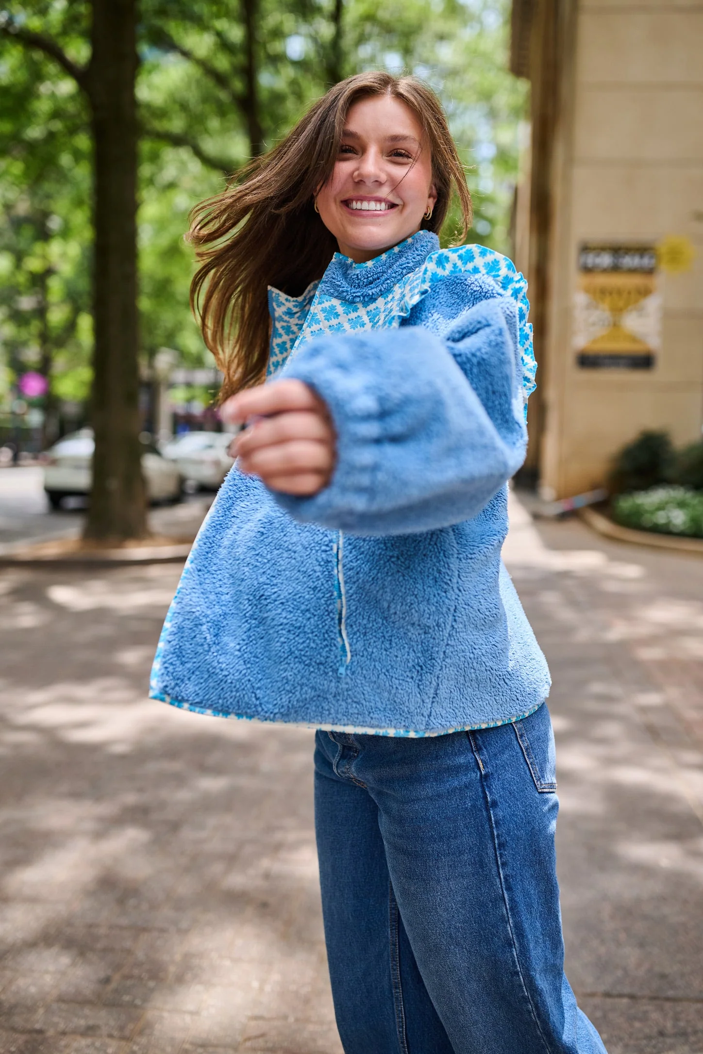 Isabella Sherpa Jacket - Blue Clover - Image 45