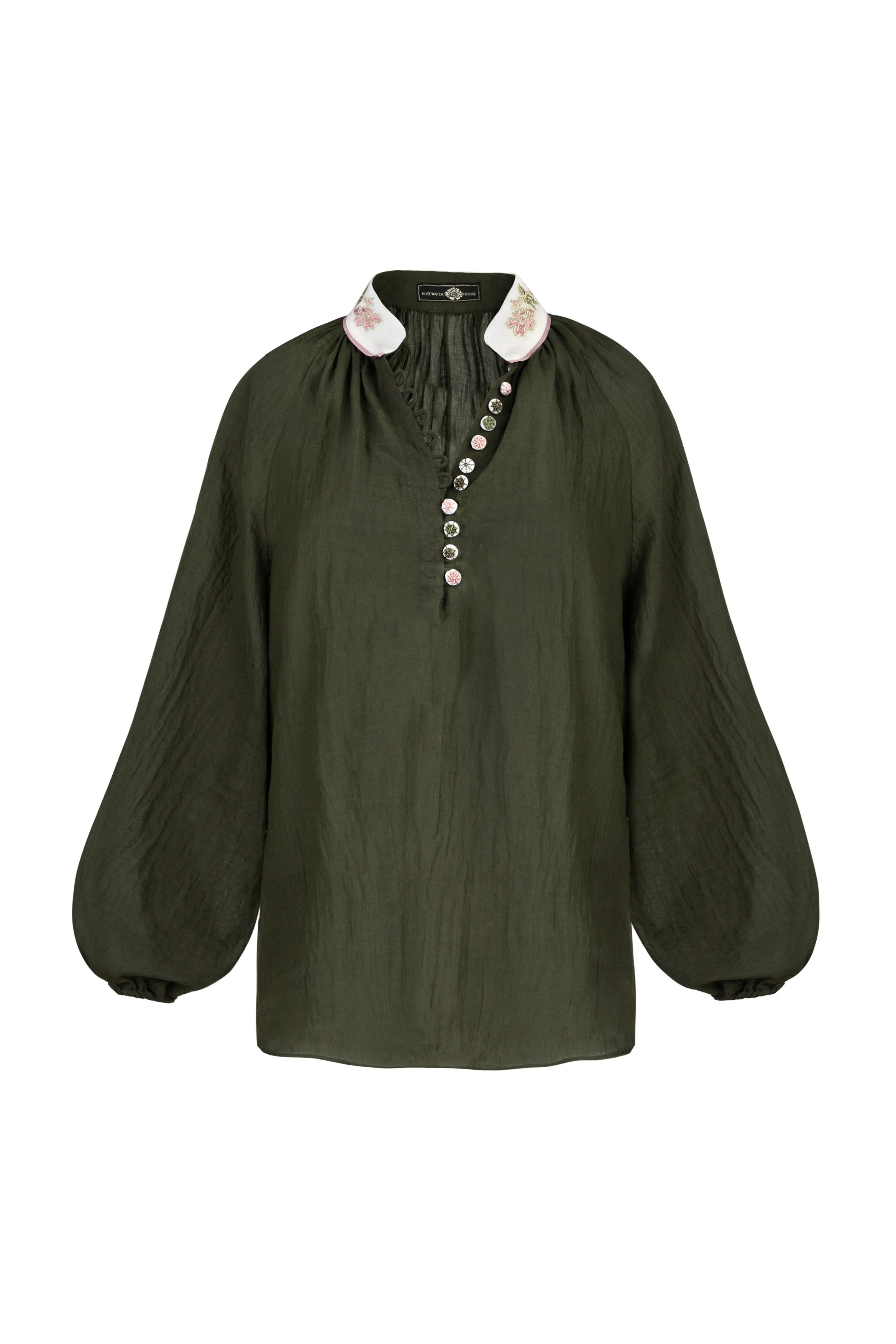 Ivy Blouse - Khaki - Image 4