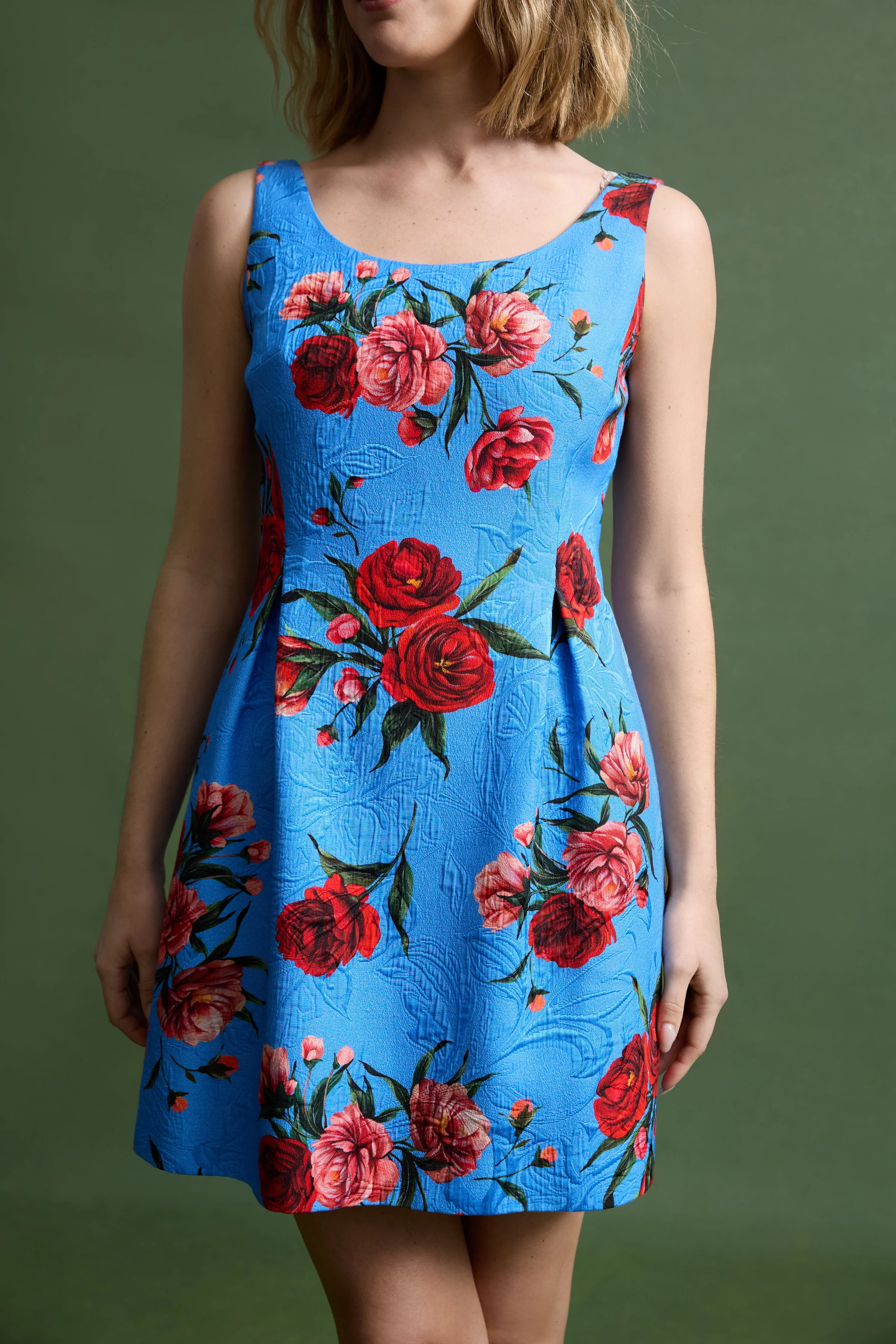 Kendra Dress in Chelesa Rose Brocade - Preorder - Image 8