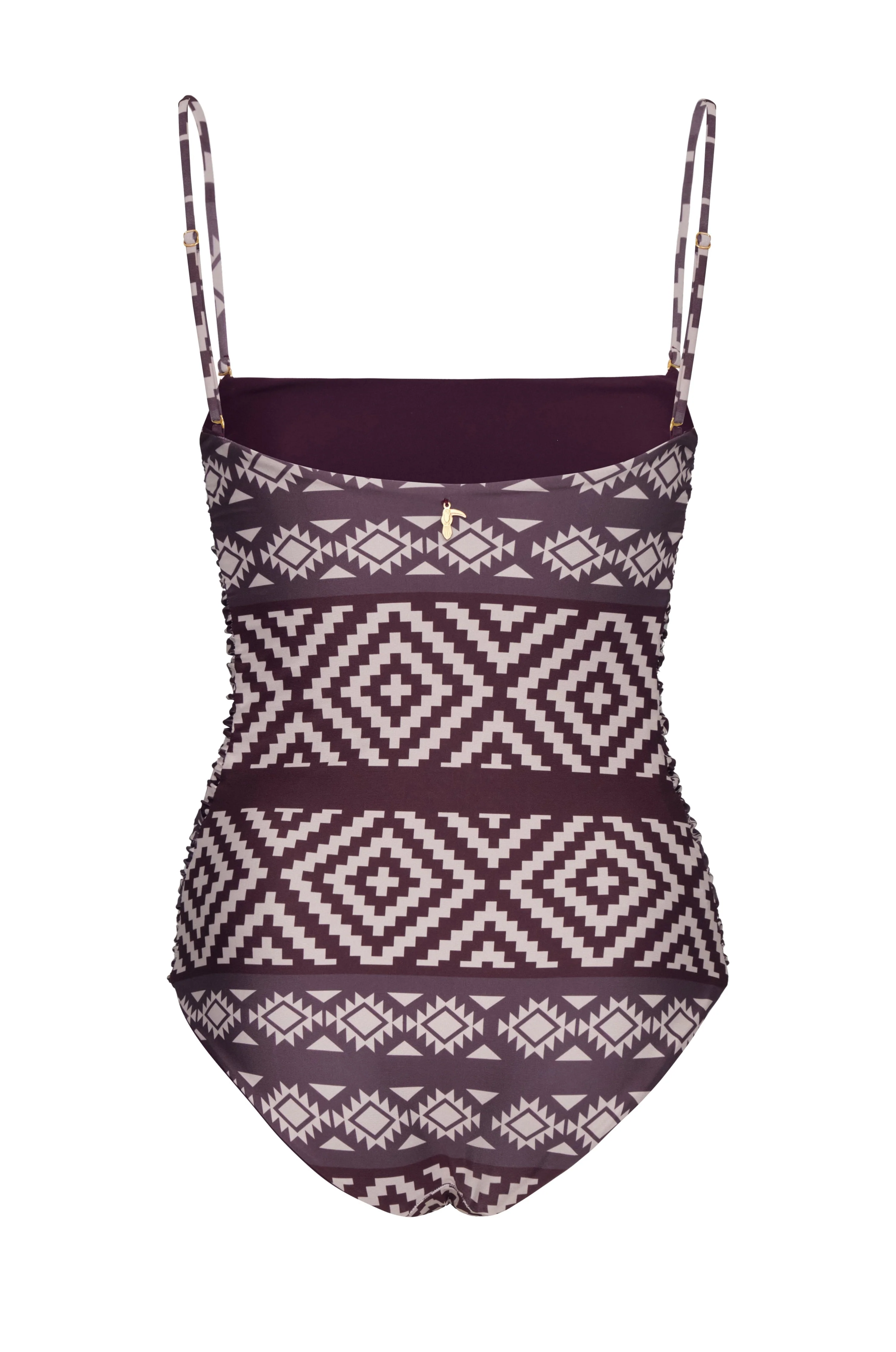 Las Balsas One Piece / Ethnic Motif - Purple - Image 5