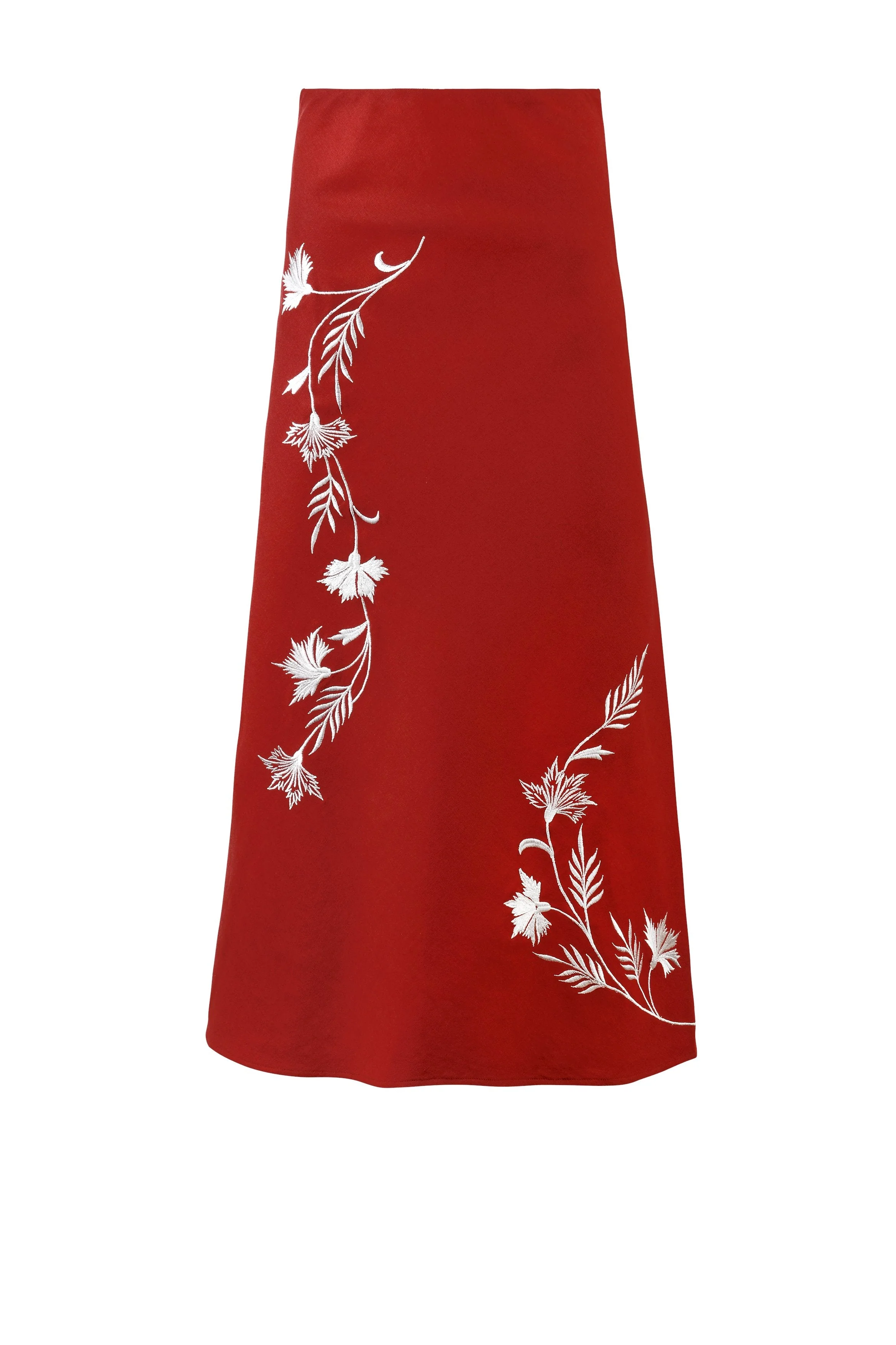 Lily Skirt - Deep Red & Ivory - Image 7