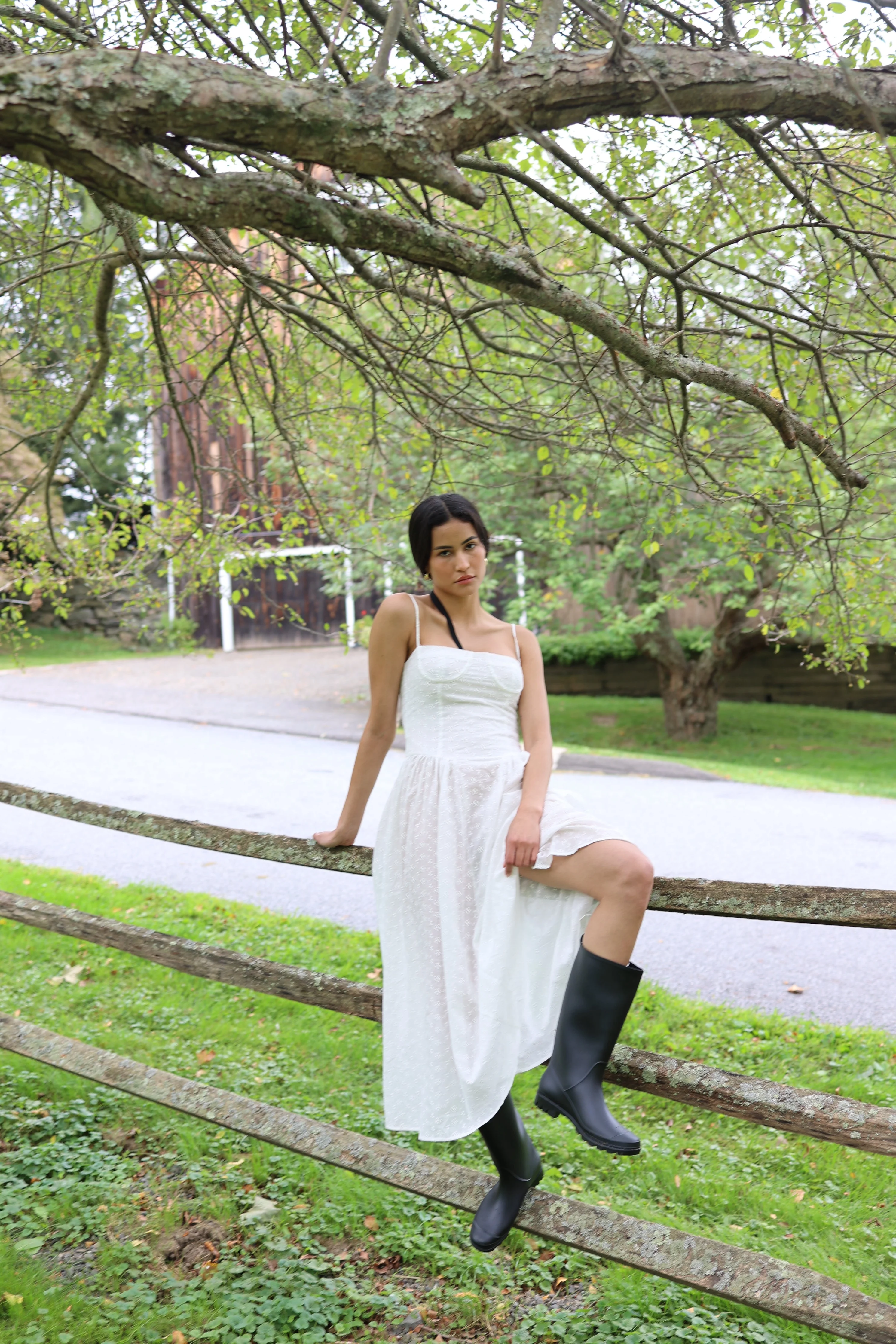 Lou Lou Dress White Eyelet - Image 2