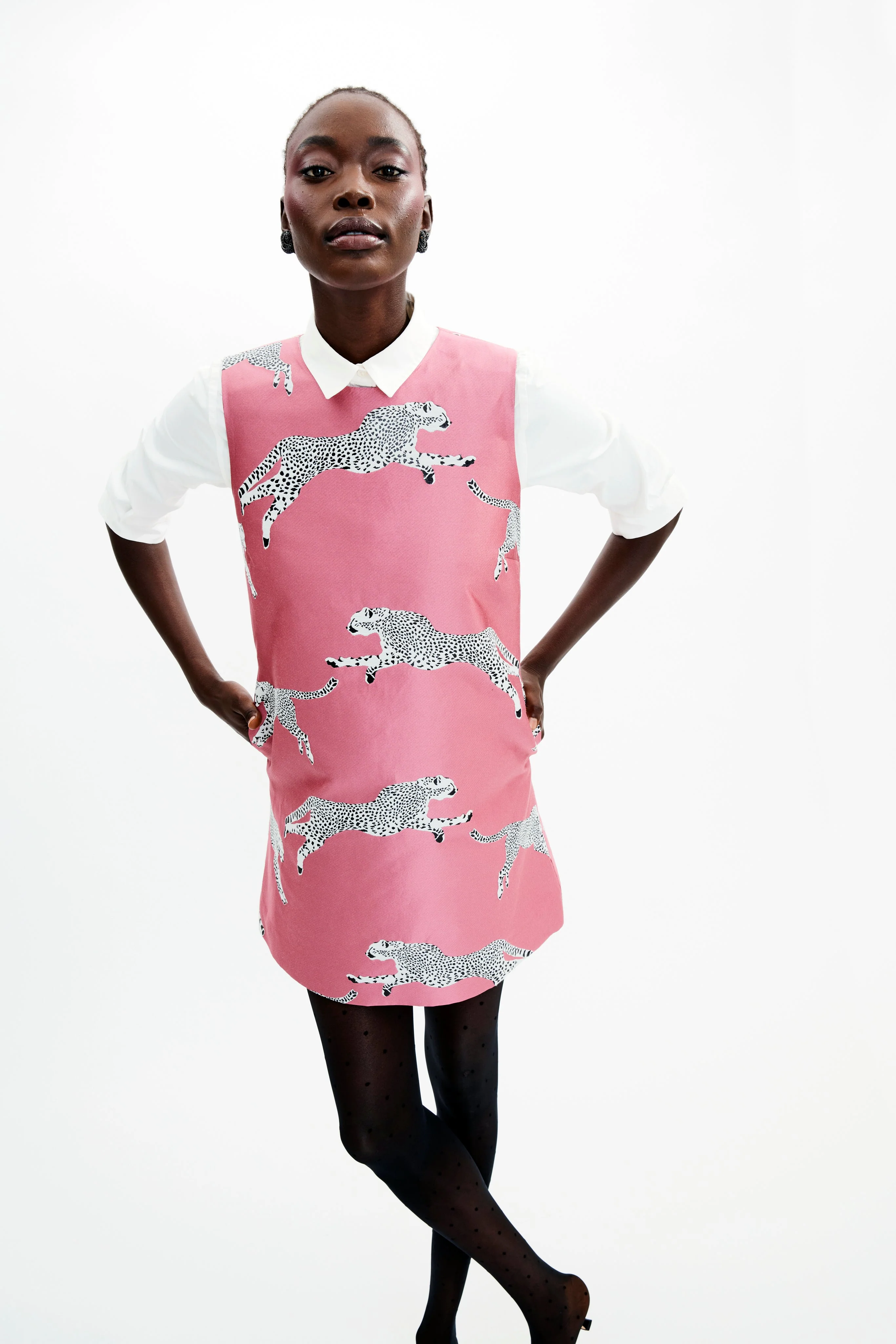 Mae X Scalamandre Laurel Dress in Leaping Cheetah - Image 7