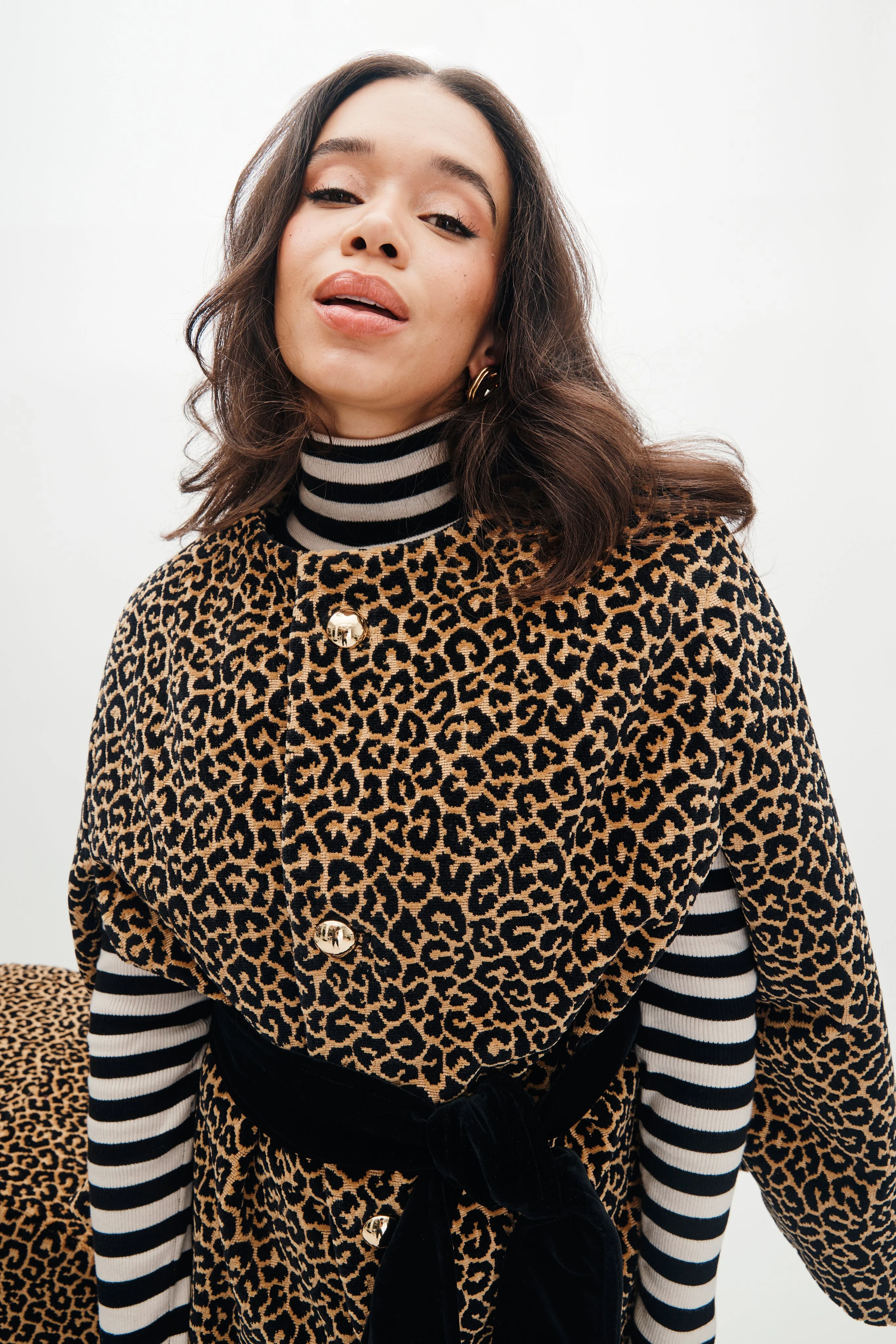Mae X Scalamandré Selene Cape in Panthera Velvet - Image 3