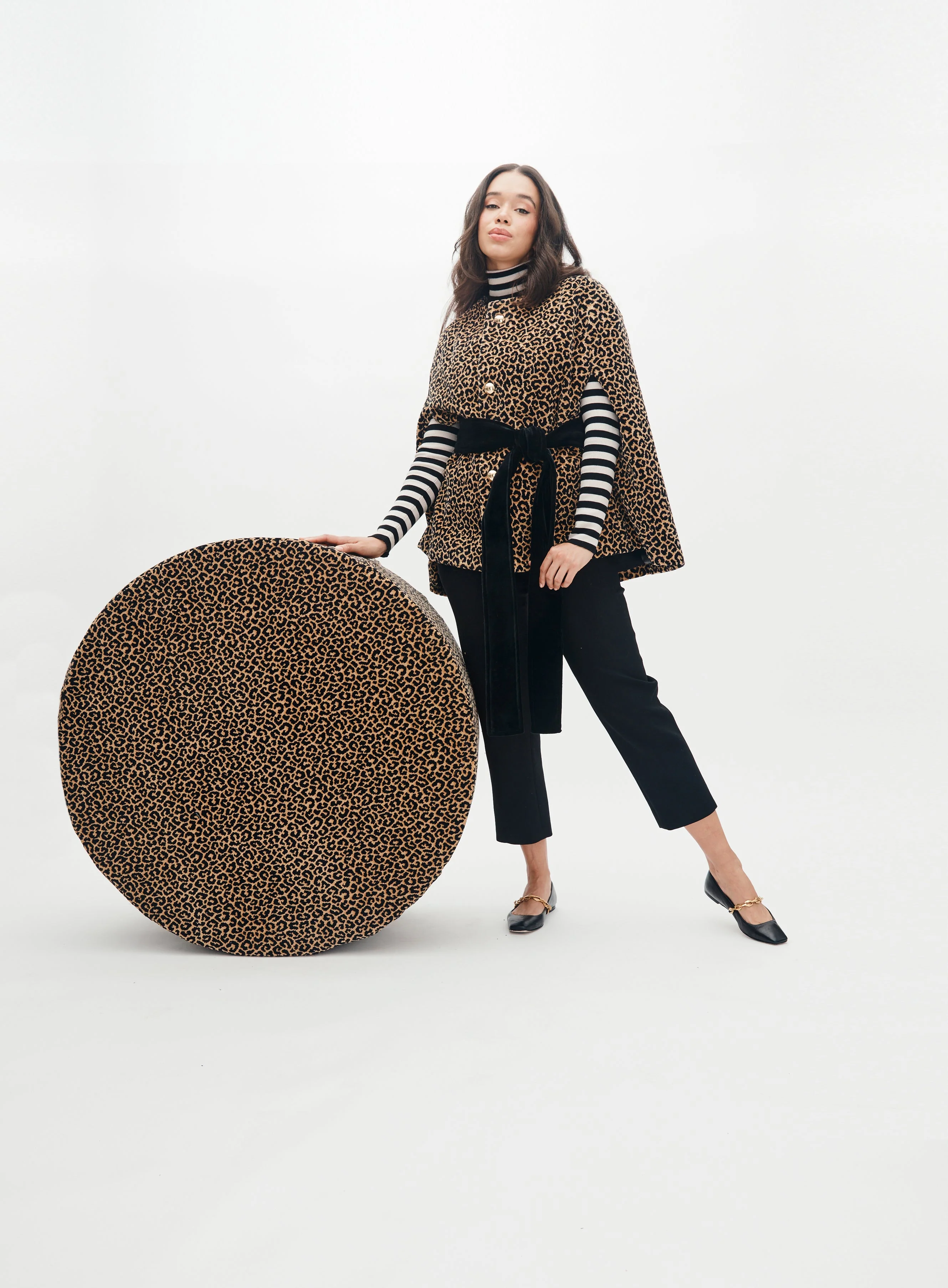 Mae X Scalamandré Selene Cape in Panthera Velvet - Image 4