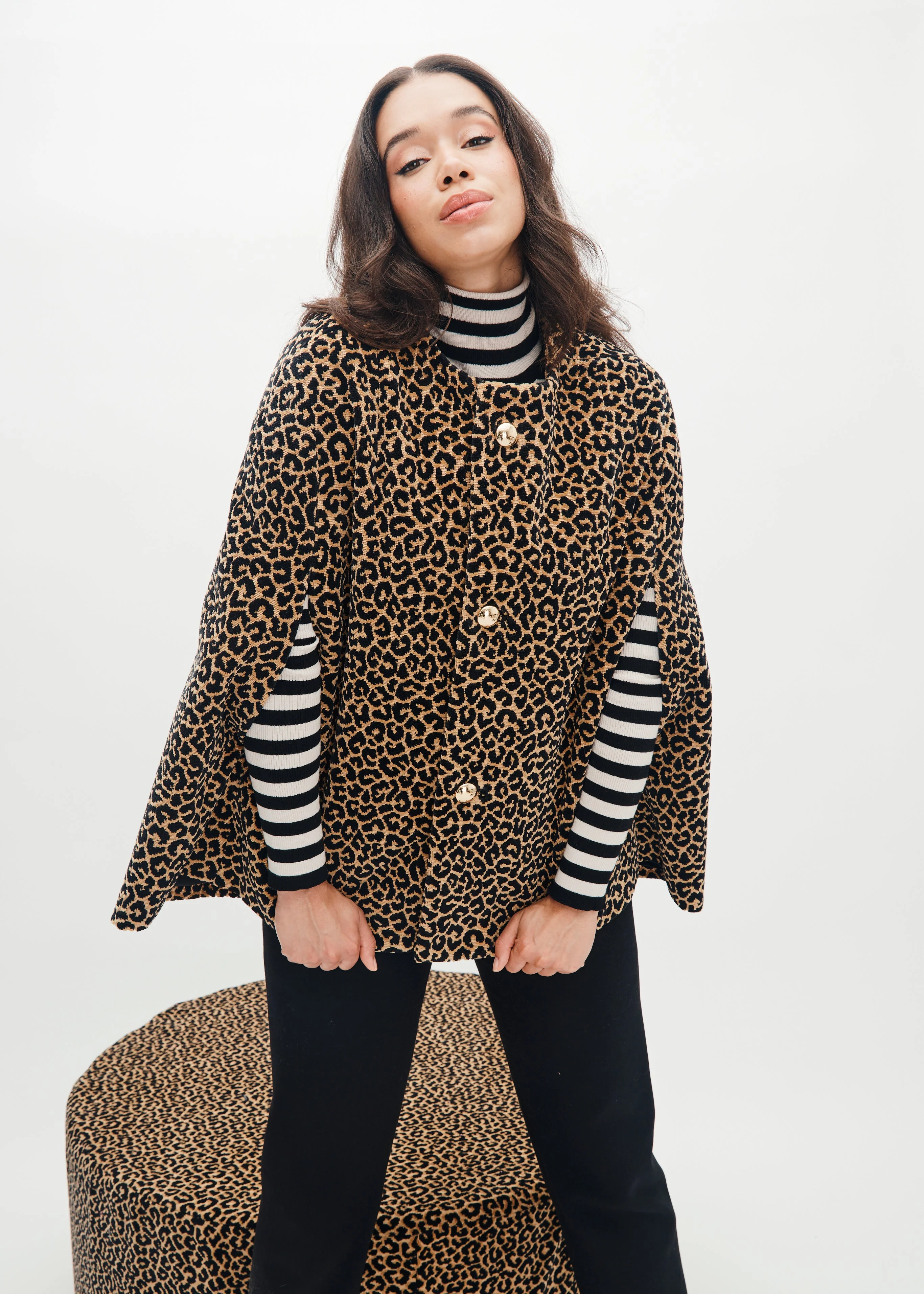 Mae X Scalamandré Selene Cape in Panthera Velvet - Image 5