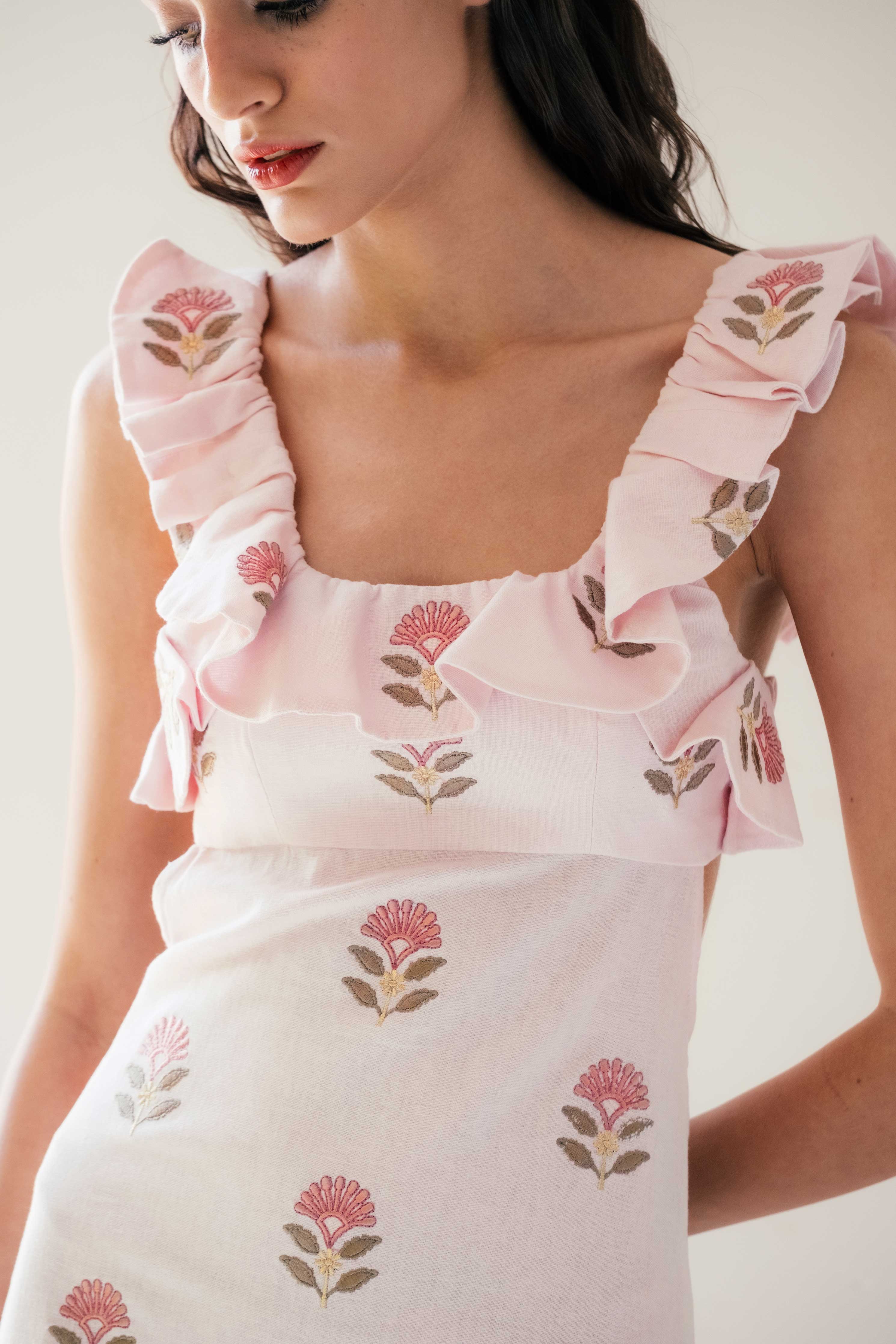 Malika Dress - Pink & Pink - Image 6