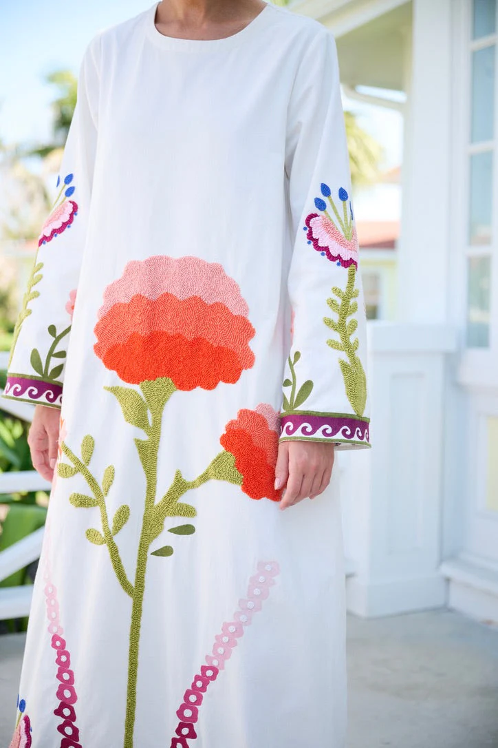 Kaftan - Floral Embroidered - Image 10
