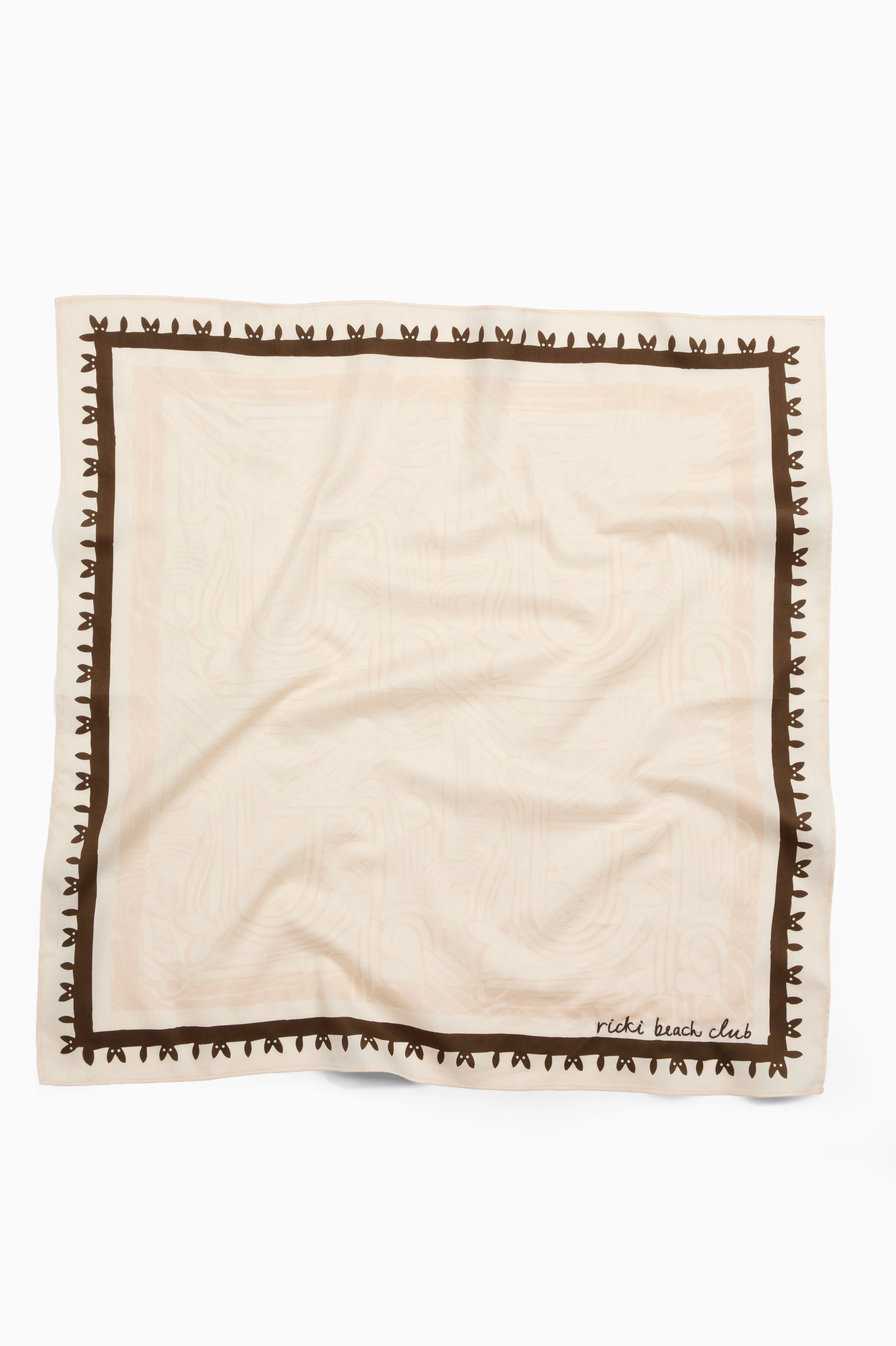Scout Bandana Tan & Chocolate Geo - Image 4