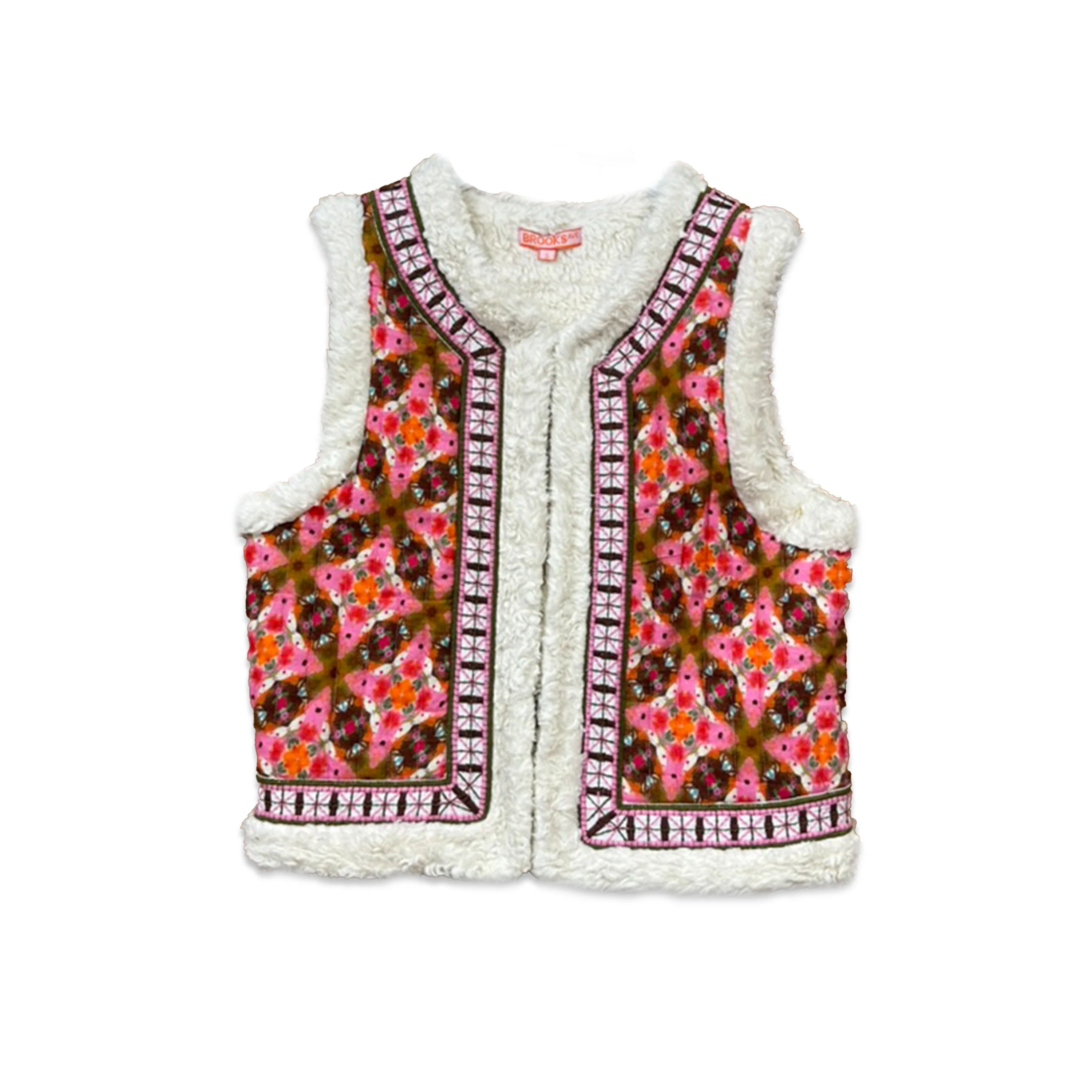Willow Sherpa Reversible Vest - Farmhouse Pink - Image 3